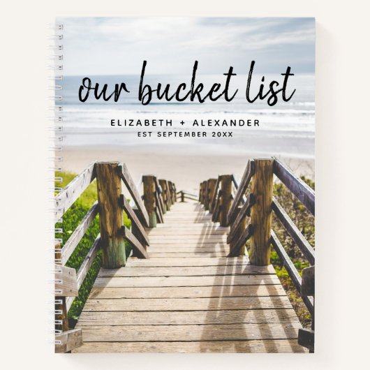 Onze 'Bucket List Beach Couples Keepomwille Journa Notitieboek (Voorkant)