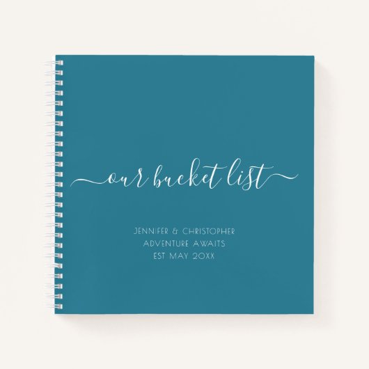 Onze Bucket List Couples Keepomwille Journal Notitieboek (Voorkant)