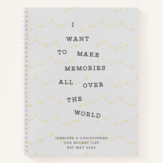Onze Bucket List Couples Keepomwille Journal Notitieboek (Voorkant)