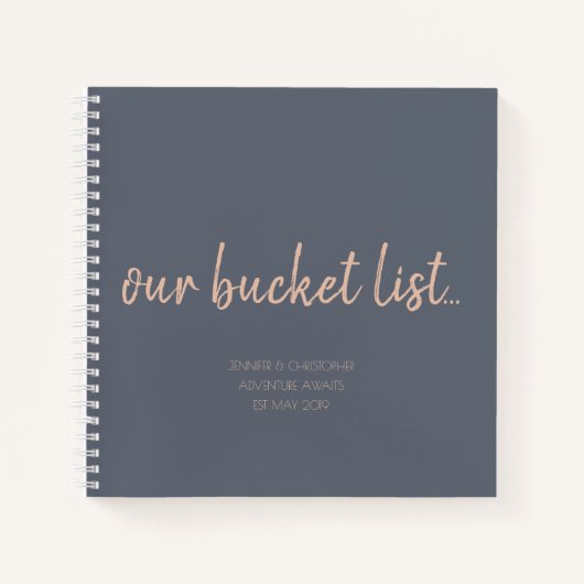 Onze Bucket List Couples Keepomwille Journal Notitieboek (Voorkant)