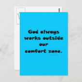 onze comfortzone briefkaart (Voorkant / Achterkant)