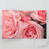 Onze condoleances roze rozen bloeden kaart (Binnen)