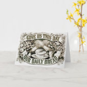  Onze dagelijkse Christelijke Prayer 1872 Kaart (Gele Bloem)