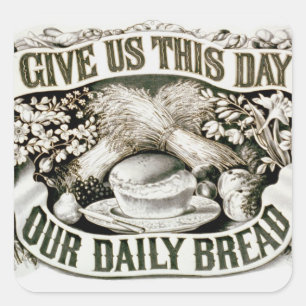 Onze dagelijkse Christelijke Prayer 1872 Vierkante Sticker