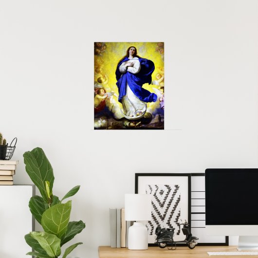 Onze dame Maagd Immaculate Hart van Mary 5 Poster (Thuiskantoor)