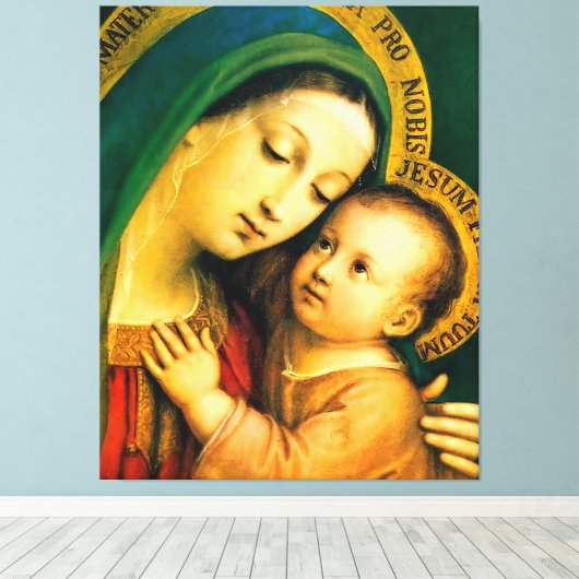 Onze dame of Good Counsel Canvas Afdruk (Insitu (Houten vloer))