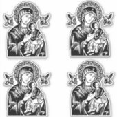 Onze dame of Perpetual Help-set sticker (Voorkant)