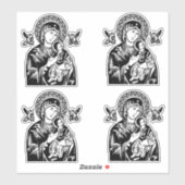 Onze dame of Perpetual Help-set sticker (Vel)
