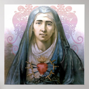 Onze dame of Sorrows Altar Poster