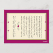 Onze Dame Perpetual Help Prayer Card Briefkaart (Achterkant)