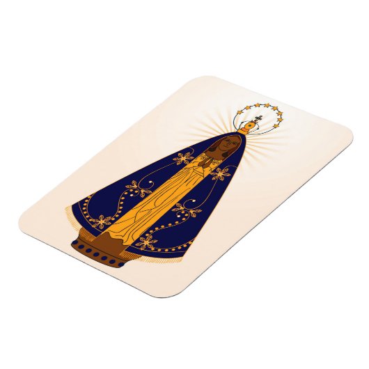 Onze dame van Aparecida Magneet (Linkerzijde)