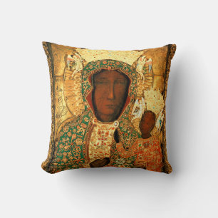 Onze dame van Czestochowa Black Madonna Poland gif Kussen