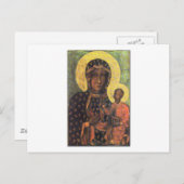 Onze dame van Czestochowa Briefkaart (Voorkant / Achterkant)