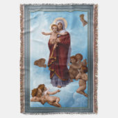 Onze dame van de Angels door William Bouguereau Deken (Voorkant Verticaal)