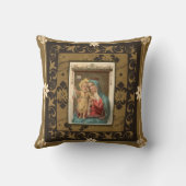 Onze dame van de berg Carmel met Baby Jesus Scapul Kussen (Achterkant)