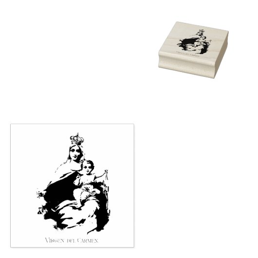 Onze dame van de berg Carmel Rubberstempel (Gestempeld)