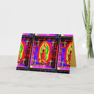 Onze dame van de guadalupe kaart