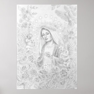 Onze dame van de Rosary Poster