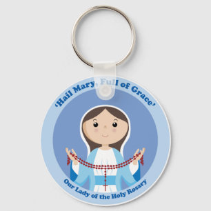 Onze dame van de Rosary Sleutelhanger