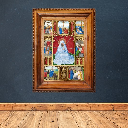 Onze dame van de Sorrows - middeleeuwse Manuscript Poster