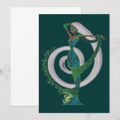 Onze dame van de Tea-uitnodigingen Kaart (Voorkant / Achterkant)