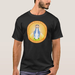 Onze dame van de wonderbaarlijke medaille t-shirt