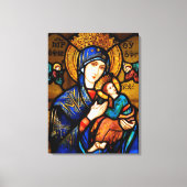 onze dame van eeuwige hulp canvas afdruk (Voorkant)