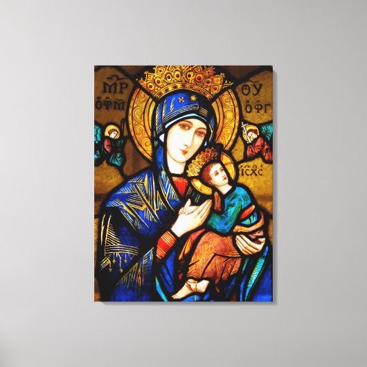 onze dame van eeuwige hulp canvas afdruk (Voorkant)