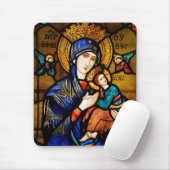 onze dame van eeuwige hulp muismat (Met muis)