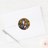 onze dame van eeuwige hulp ronde sticker (Envelop)