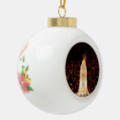 Onze dame van Fatima kerstversiering Keramische Bal Ornament (Links)