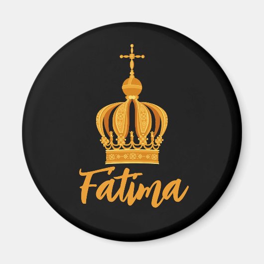Onze dame van Fatima kroon Magneet (Voorkant)