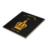 Onze dame van Fatima kroon Tegeltje (Zijkant)