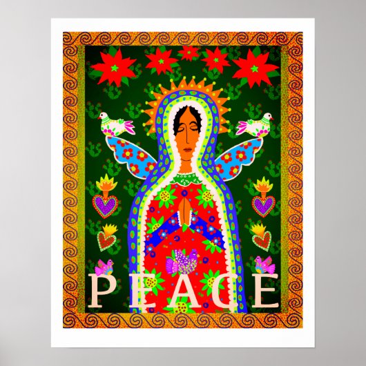 Onze dame van Guadalupe Angel of Peace poster (Voorkant)