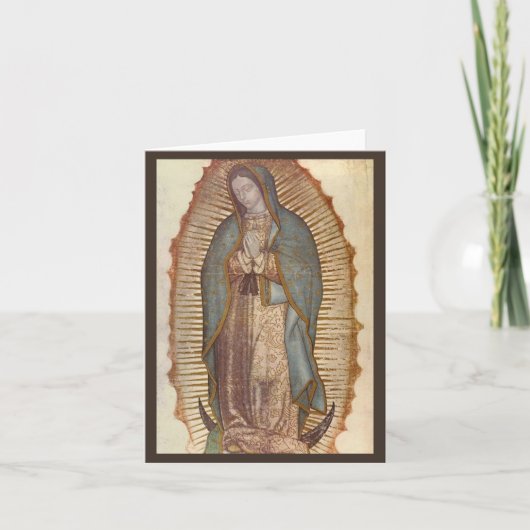 Onze dame van Guadalupe Bedankkaart (Voorkant)