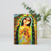Onze dame van Guadalupe Briefkaart (Staand voorkant)