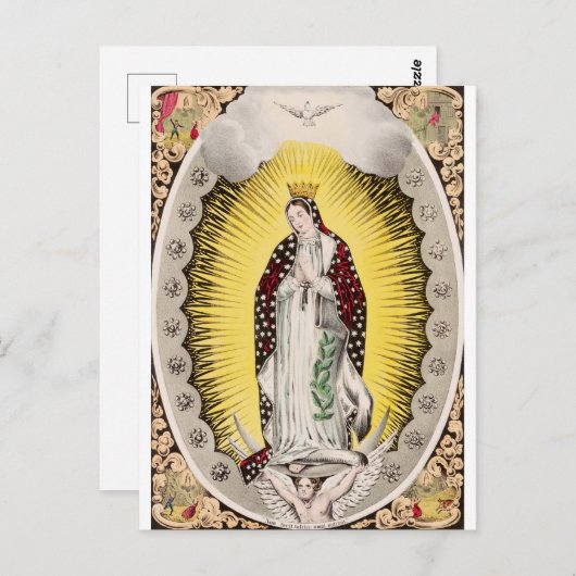 Onze dame van Guadalupe Briefkaart (Voorkant / Achterkant)