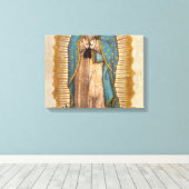 Onze dame van Guadalupe Canvas Afdruk (Insitu (Houten vloer))