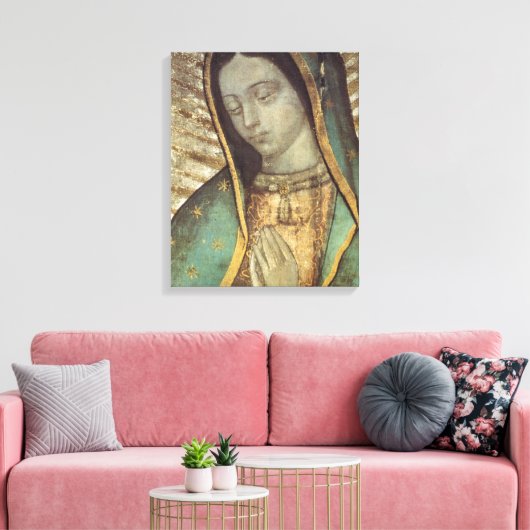Onze dame van Guadalupe Canvas Afdruk (Insitu (Woonkamer))