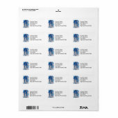 Onze dame van Guadalupe Collage Etiket (Full Sheet)