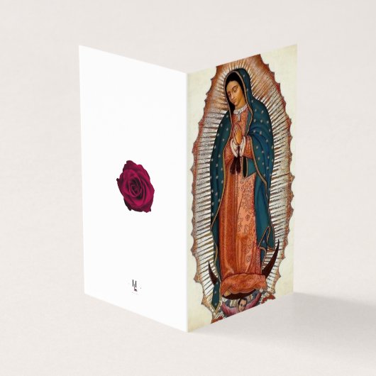 Onze dame van Guadalupe condoleances bedankt de ka Kaart (Buitenkant)