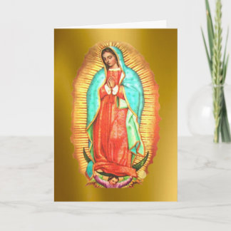 Onze dame van Guadalupe Feestdagen Kaart