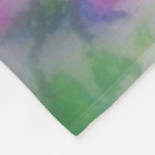 Onze dame van Guadalupe Floral Fleece Deken (Hoek)