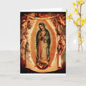 Onze dame van Guadalupe Kaart (Gele Bloem)