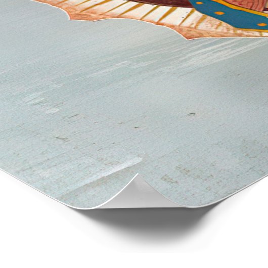 Onze dame van Guadalupe La Morenita Poster (Hoek)