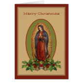 Onze dame van Guadalupe Maagd Mary Feliz Navidad (Voorkant)