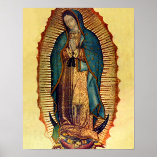 Onze dame van Guadalupe Maagd Mary Poster
