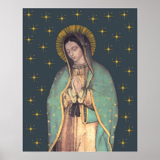 Onze dame van Guadalupe Maagd Mary Poster (Voorkant)