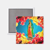 Onze dame van Guadalupe Magneet (Voorkant / Achterkant)