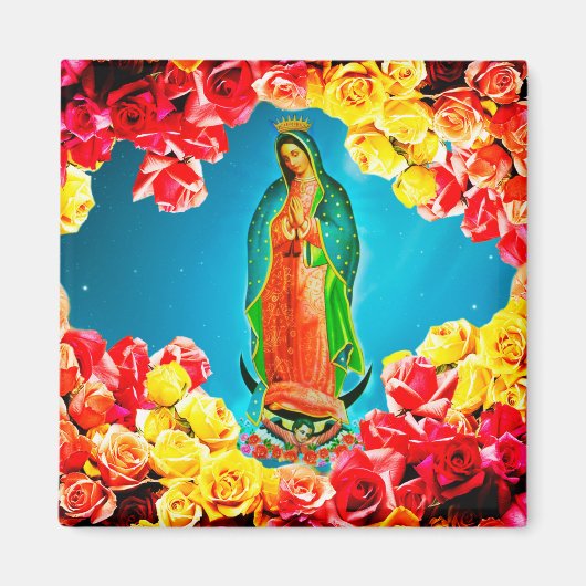Onze dame van Guadalupe Magneet (Voorkant)